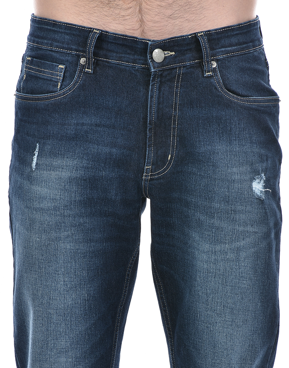 Numero Uno Men Solid Blue Jeans